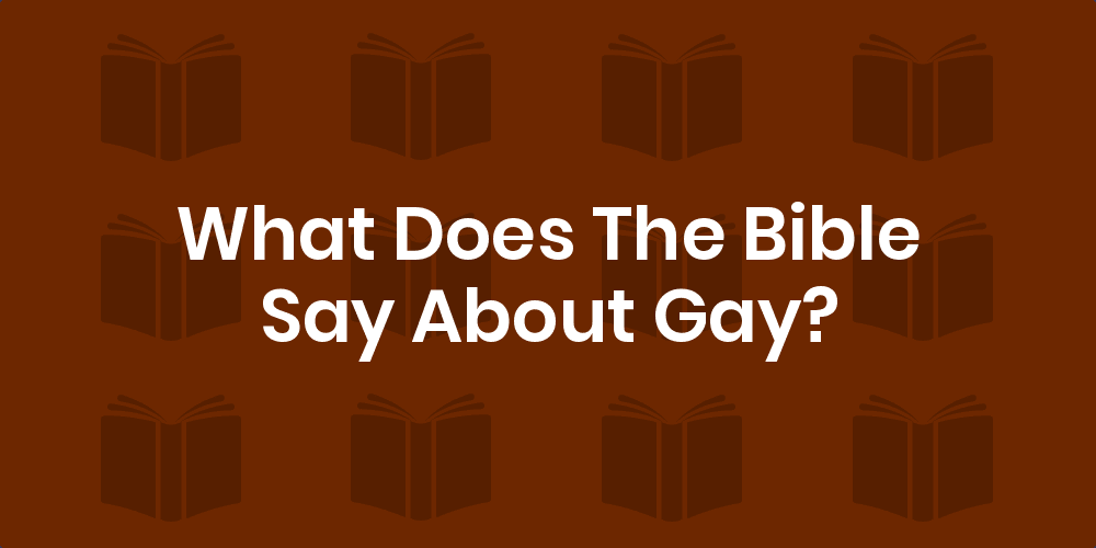 versus about gay Bible